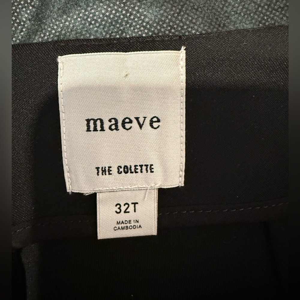 🔥NWT Anthropologie Maeve Women’s Black Pants Wide Leg Sz 32T🔥 - Picture 5 of 10